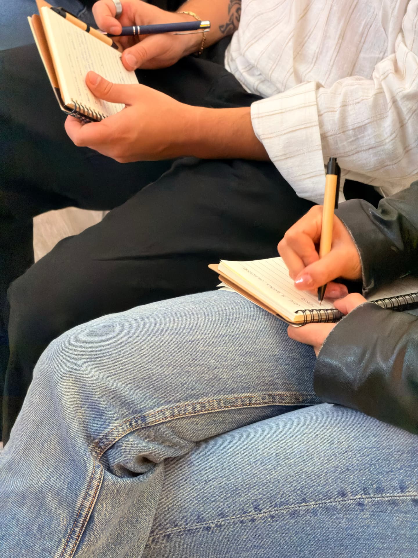 Partecipanti che prendono appunti durante la masterclass